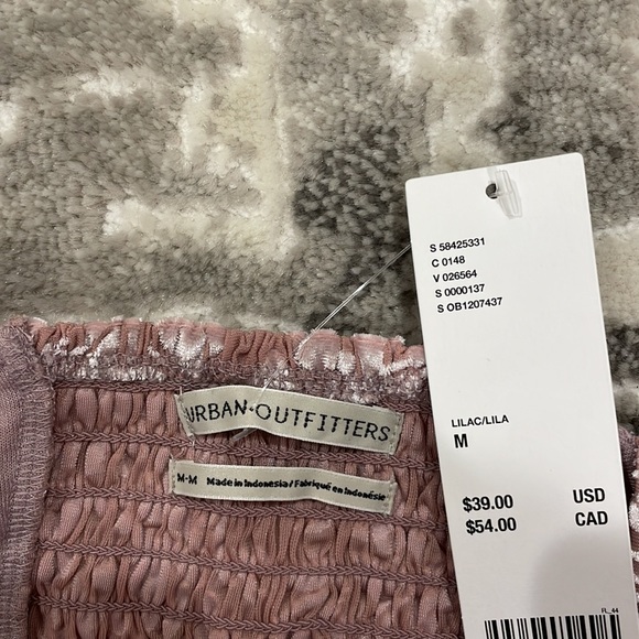 Urban outfitters velvet pink crop top - Picture 3 of 3